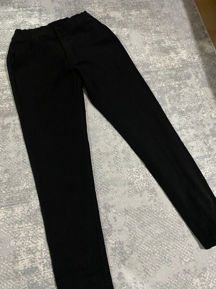 Siyah erkek  Kumaş Pantolon - Görsel 2