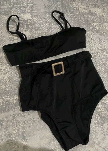 Tokalı Siyah Mini Bikini - Görsel 4