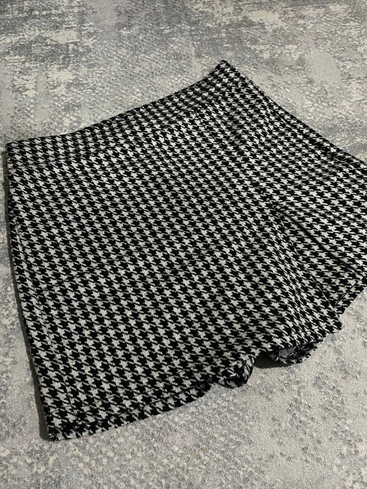 Ekose Mini Etek Volan Detaylı - Görsel 2