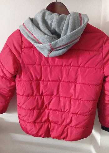 kırmızı şişme mont - Görsel 5