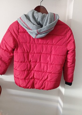 kırmızı şişme mont - Görsel 4