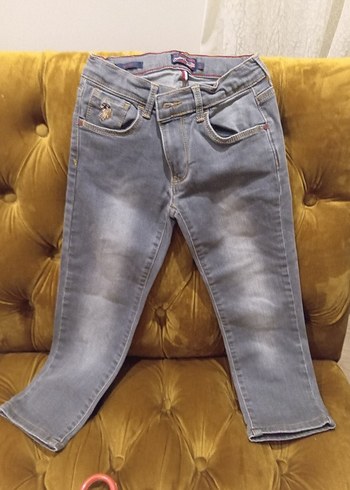 6 Yaş Beden Gri Denim Erkek çocuk Kot Pantolon Slim Fit