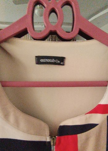 Çok Renkli Desenli Midi Kadın Elbise - Görsel 6