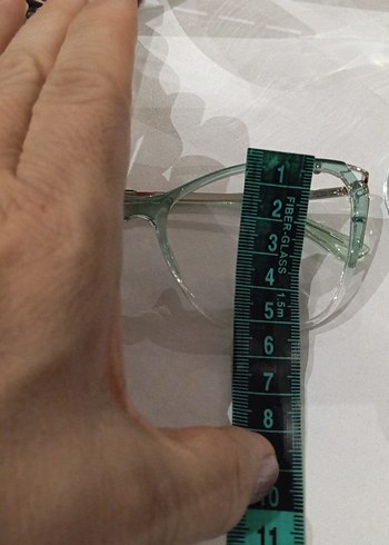 Şeffaf Pastel Yeşil Kadın Gözlüğü - Görsel 12