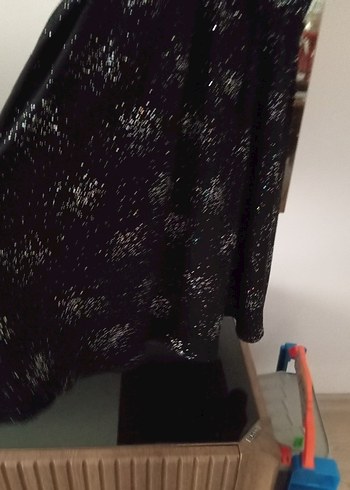 Siyah Drapeli Mini Askılı Gece Elbisesi - Görsel 7