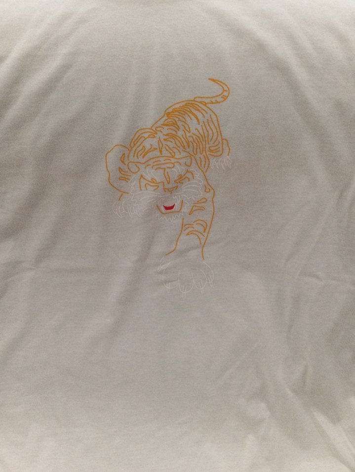 Beyaz Baskılı Mini Bohem Tişört - Görsel 5