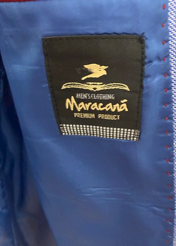 Düğmeli Mavi Erkek Ceket - Görsel 4