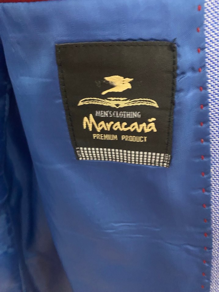 Düğmeli Mavi Erkek Ceket - Görsel 4