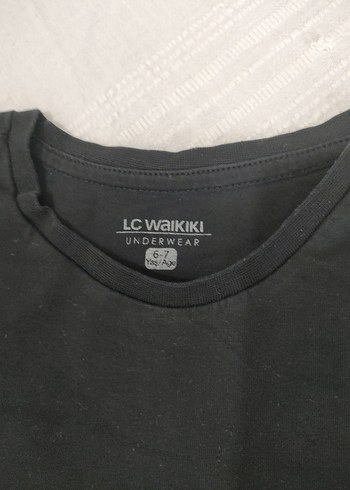 7 Yaş Beden Beyaz Erkek Slim Fit Tişört