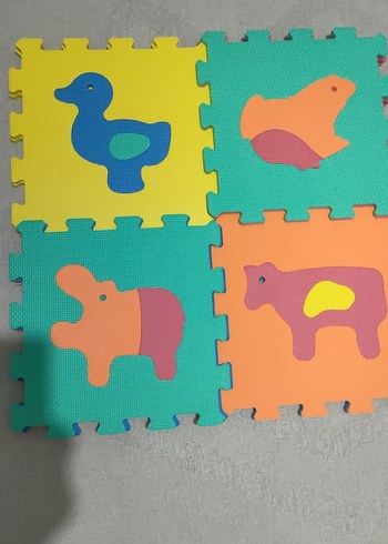 Beden Renk Renkli Çocuk Puzzle Oyunu