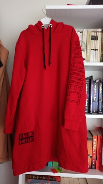 Kapşonlu sweat tunik