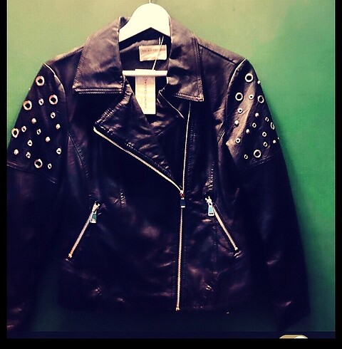 Yeni ve Etiketli Biker Deri Mont