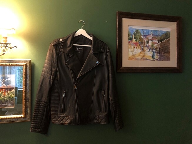 DERİMOD SIfır YENİ Biker Deri Ceket - Görsel 4