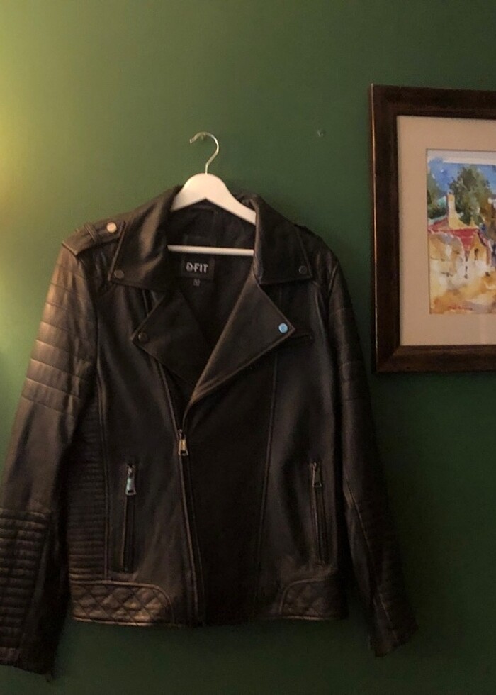 DERİMOD SIfır YENİ Biker Deri Ceket - Görsel 5