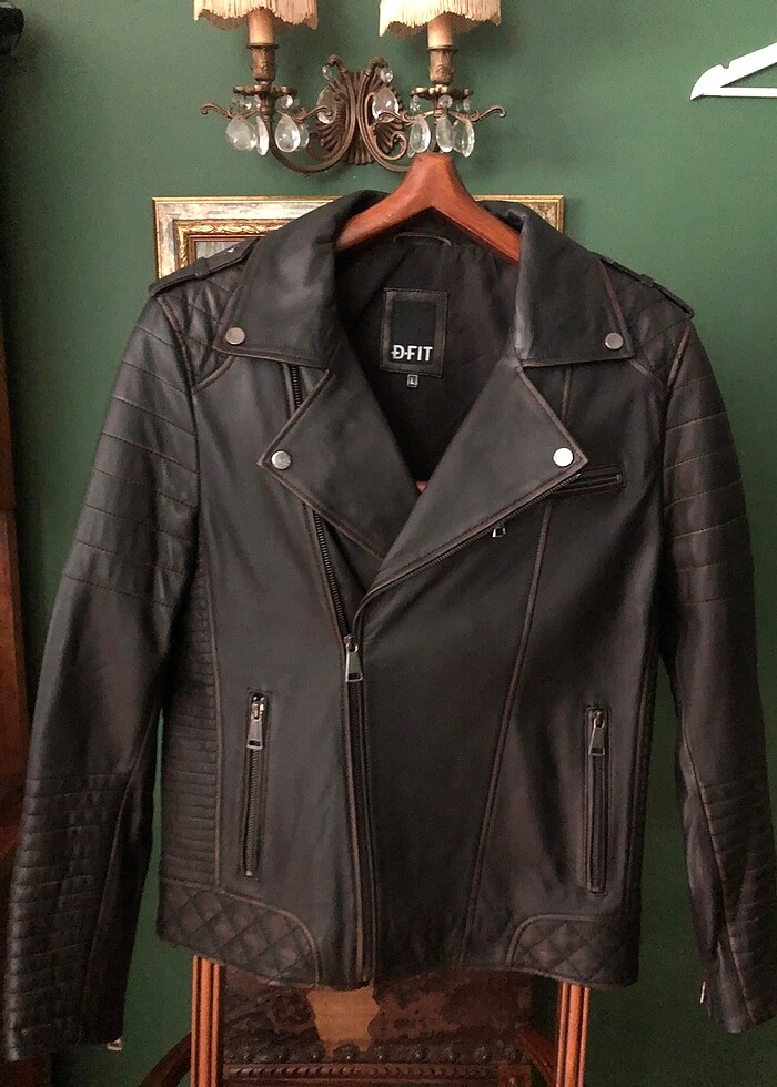DERİMOD SIfır YENİ Biker Deri Ceket - Görsel 3