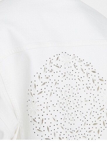 KOTON YENİ VE ETİKETLİ TAŞ DETAYLI JEAN CEKET - Görsel 7