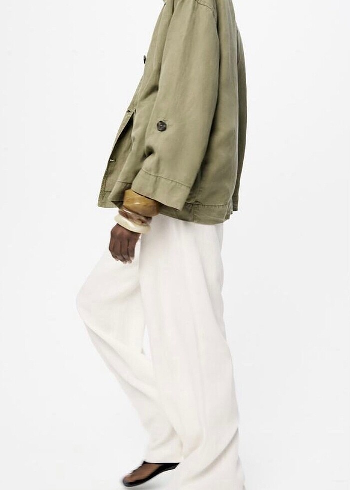 Zara Sıfır Etiketli Haki Ceket - Görsel 2