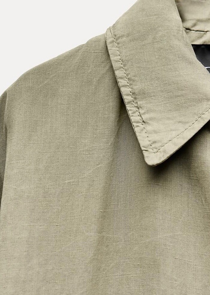 Zara Sıfır Etiketli Haki Ceket - Görsel 3