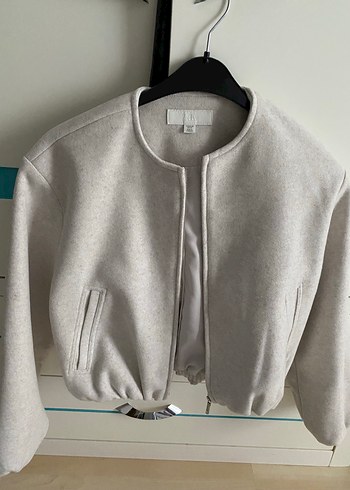 Gri bomber ceket zara