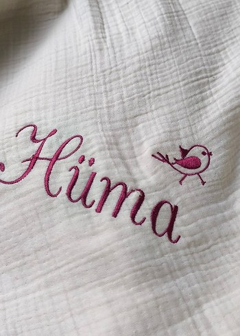 Nakışlı Müslin Bebek Battaniyesi - Görsel 3