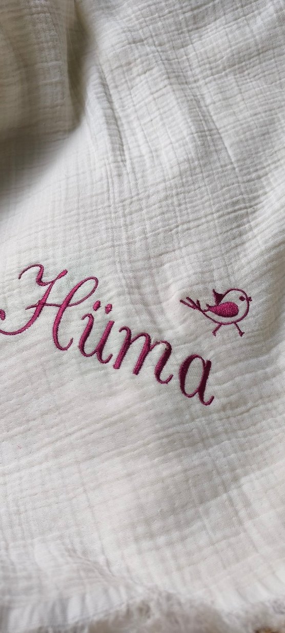 Nakışlı Müslin Bebek Battaniyesi - Görsel 3