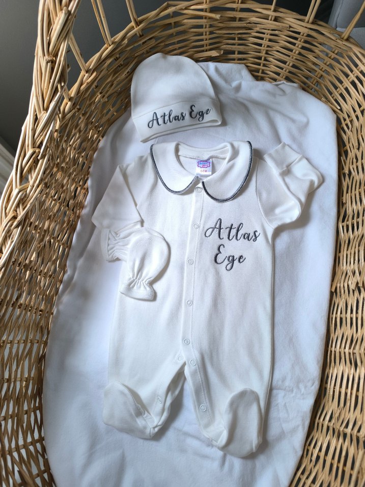 bebe yaka detaylı hastane çıkış - Görsel 3