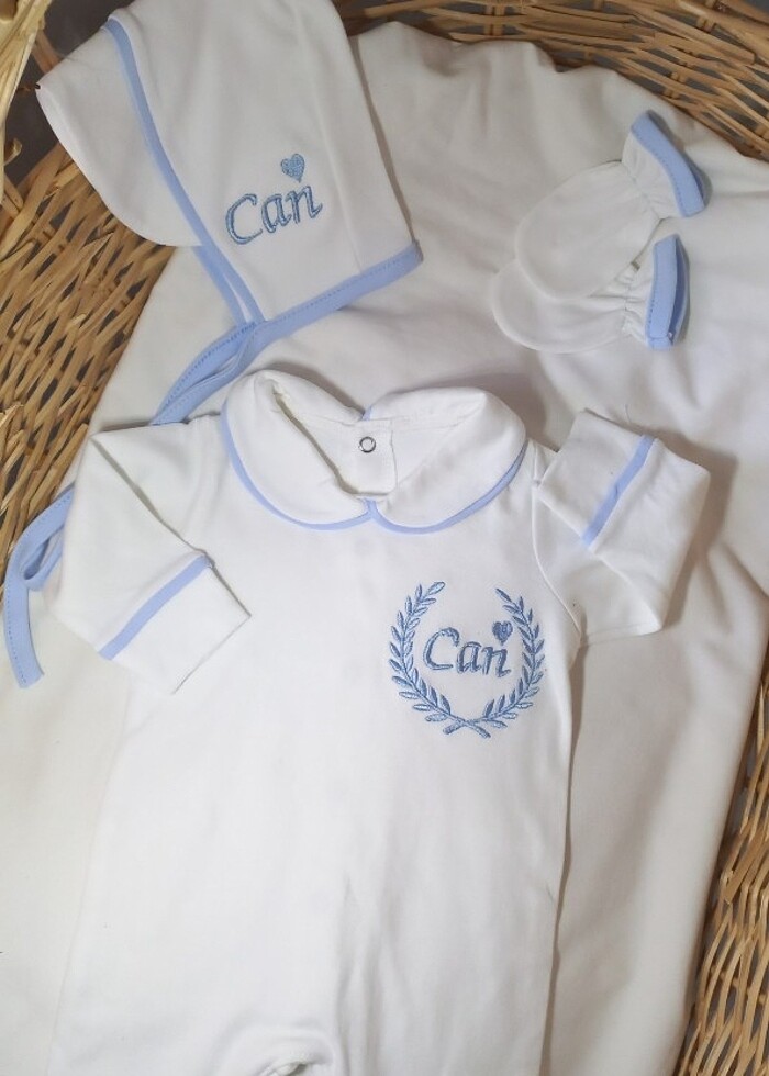 Nakışlı Hastane çıkış seti  - Görsel 2