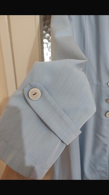 38 Beden mavi Renk Denim Tunik