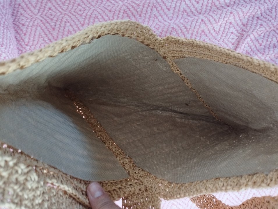 Bej Örgü Kadın Çanta - Görsel 3