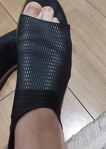 Kadın Siyah Sandalet - Görsel 6