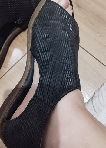 Kadın Siyah Sandalet - Görsel 7