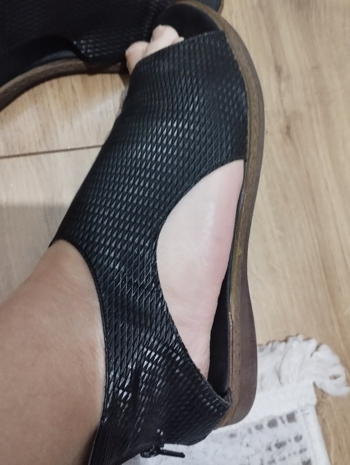 Kadın Siyah Sandalet - Görsel 3