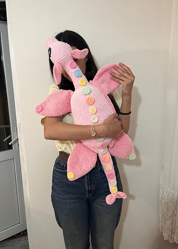 Diğer Pembe Peluş Ejderha Oyuncak, amigurimi