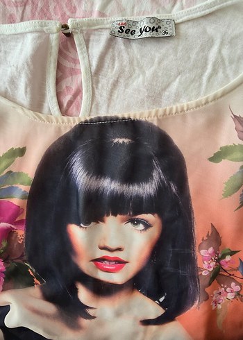 Desenli Kadın Bluz - Görsel 2