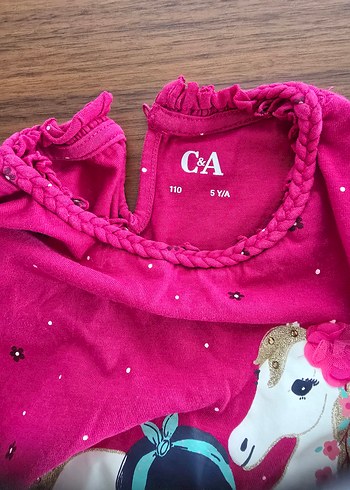 Pembe Bohem Tarzı Kız Çocuk Uzun Kollu sweatshirt - Görsel 2