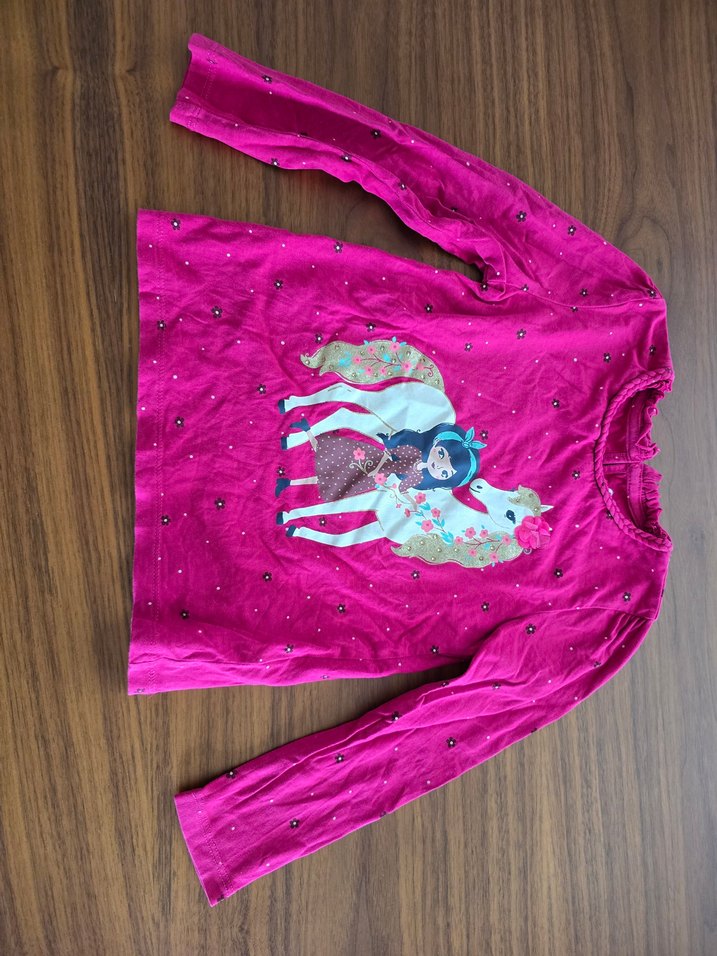 Pembe Bohem Tarzı Kız Çocuk Uzun Kollu sweatshirt - Görsel 4