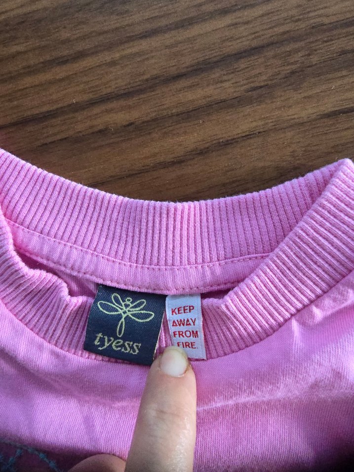 Kız Çocuk Pembe Nakışlı  Tişört - Görsel 2