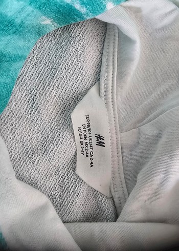 Kapüşonlu Batik Desenli Kız Sweatshirt - Görsel 6