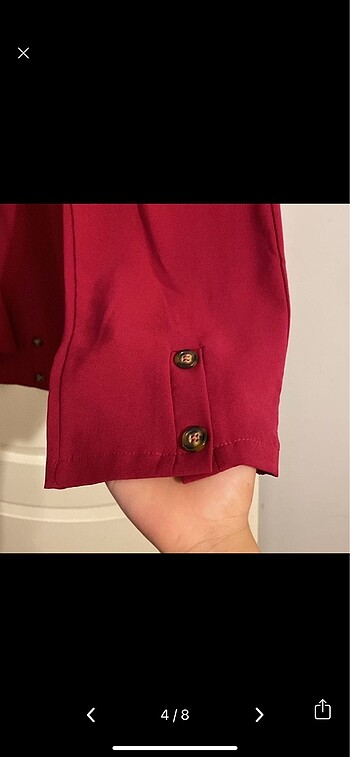 xl Beden bordo Renk Krep ikili takım