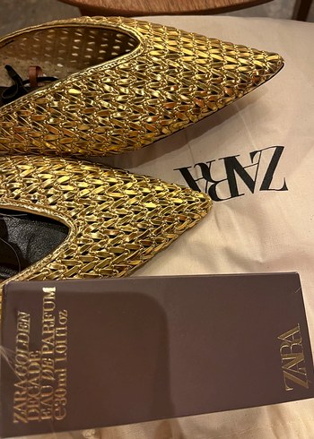 Altın Renk Deri Stiletto Topuklu Kadın Ayakkabı - Görsel 2