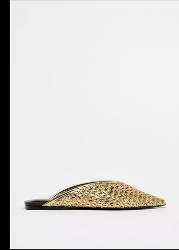 Altın Renk Deri Stiletto Topuklu Kadın Ayakkabı - Görsel 5