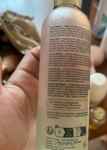  Beden Caudalie Beauty Elixir Parfümlü Cilt Bakım Suyu 100 ml