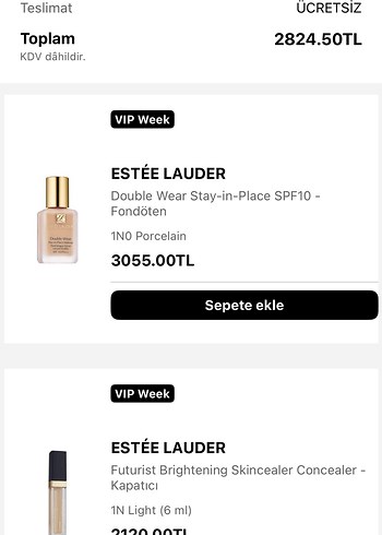 Estée Lauder Double Wear Fondöten 1N0 Porcelain