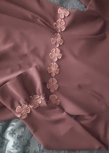 Kadın Mor Uzun Kollu elbise - Görsel 5