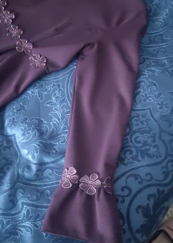 Kadın Mor Uzun Kollu elbise - Görsel 4