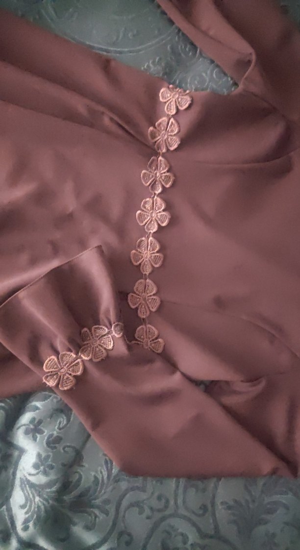 Kadın Mor Uzun Kollu elbise - Görsel 5