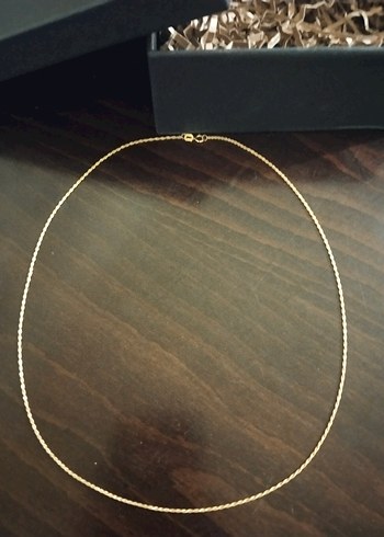14 ayar 50 cm 1.2 mm halat burgu kolye