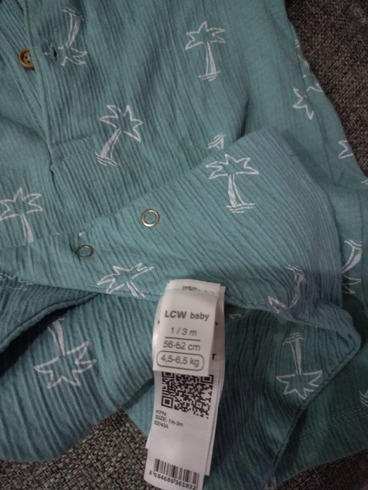 0-3 aylık bebekler için şapkalı takım yazlık tulum - Görsel 2