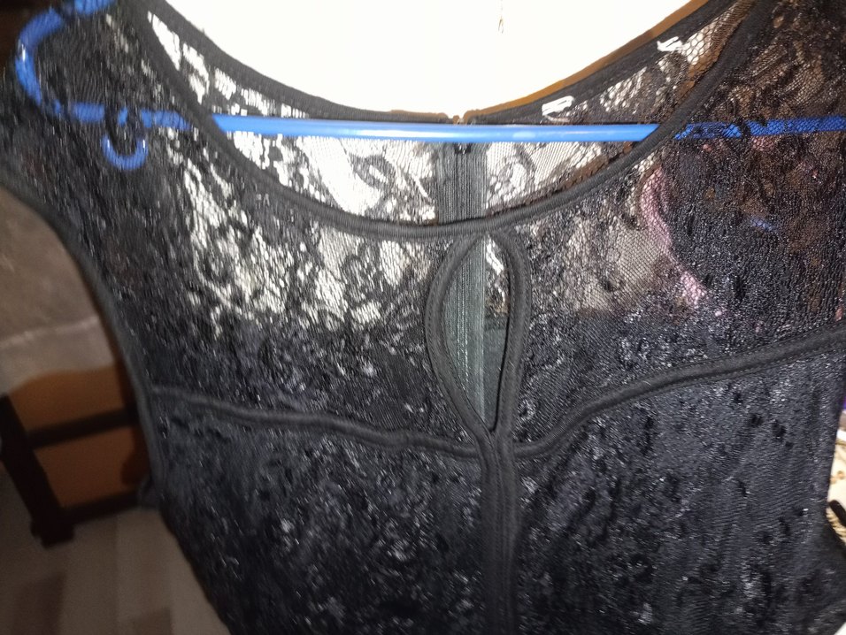 Siyah Dantelli Kadın Abiye Elbise - Görsel 4