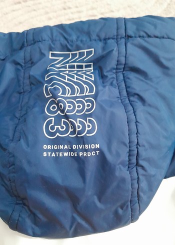 TERTEMİZ POLARLI Çocuk Sarı Lacivert Kapüşonlu Mont - Görsel 4